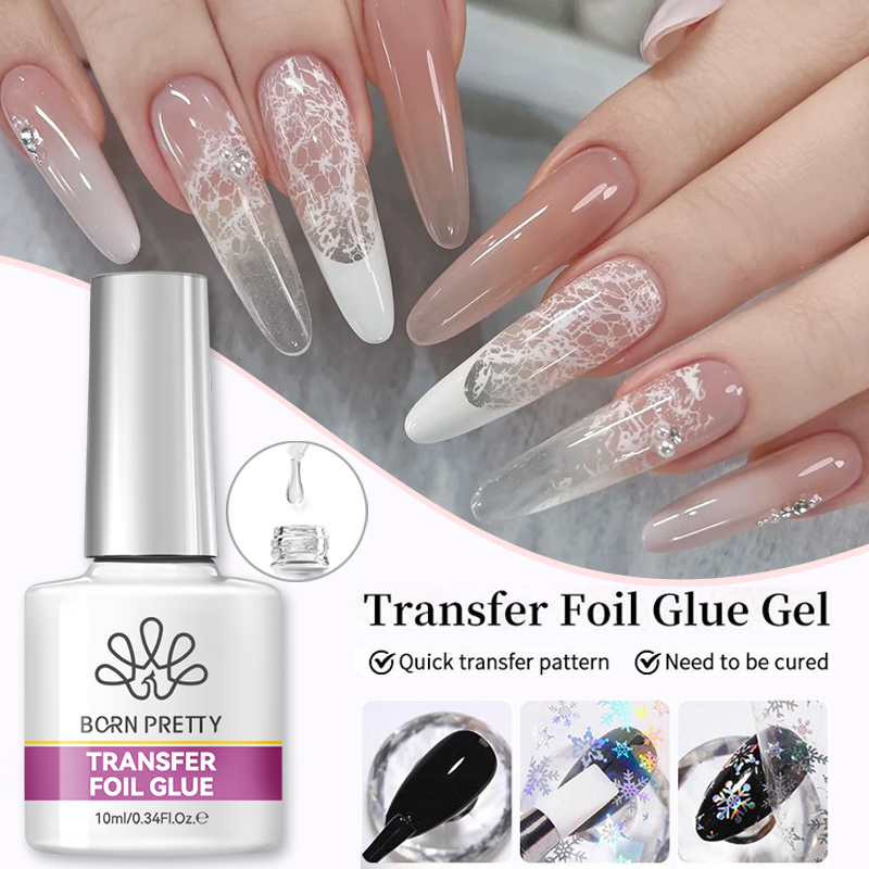 Nail Foil Transfer - กาวติดฟอยล์เล็บ BORN PRETTY ขนาด 10 มล.