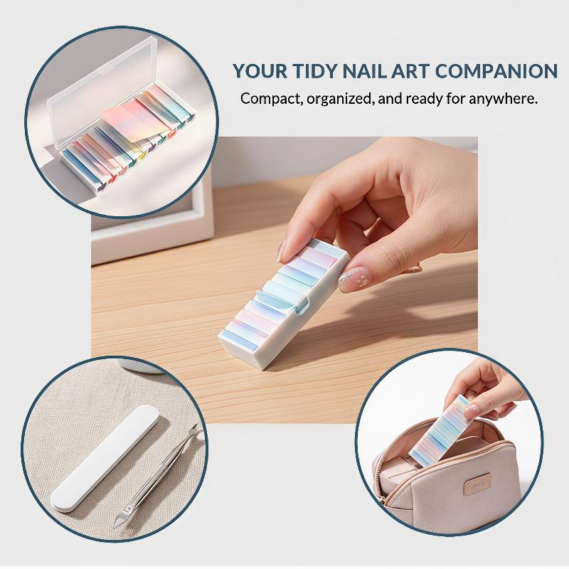กล่องเก็บฟอยล์ถ่ายโอนลายเล็บแบ - Nail Foil Transfer บทวิจารณ์และราคา