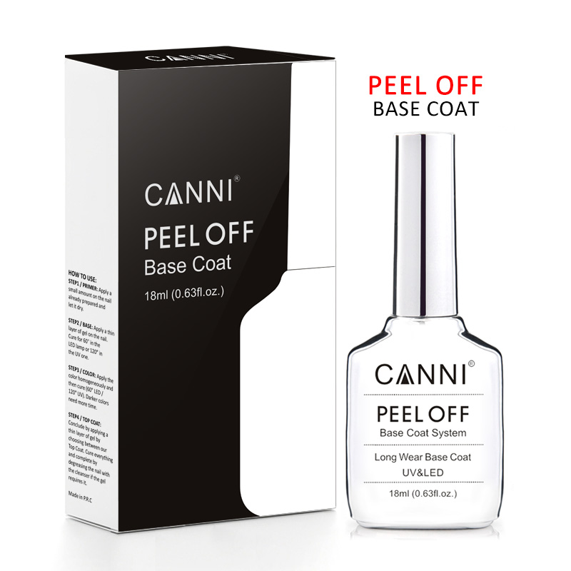 ชุดเบสโค้ทแบบลอกออกได้ CANNI 1 - Peel Off Base Coat บทวิจารณ์และราคา