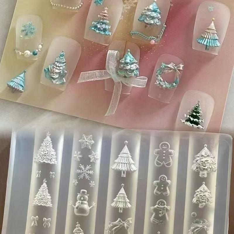แม่พิมพ์เล็บ 3 มิติ ลายคริสต์ม - Nail Art For Men บทวิจารณ์และราคา