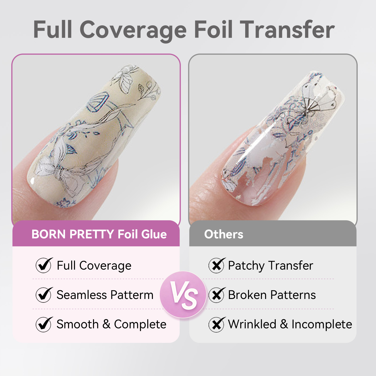 กาวติดฟอยล์เล็บ BORN PRETTY 10 - Nail Foil Transfer บทวิจารณ์และราคา
