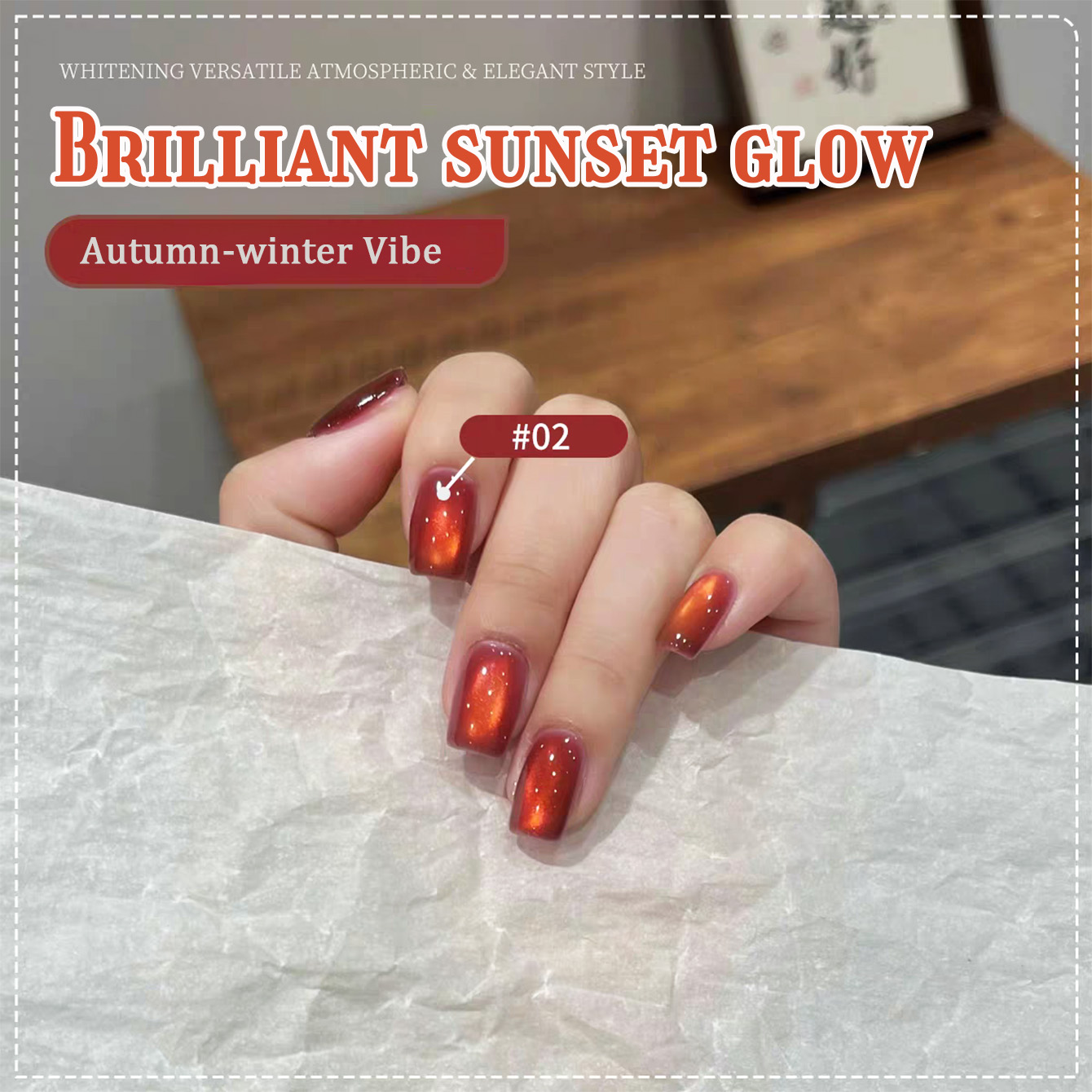 1 ชิ้น TC ยาทาเล็บเจลตาแมวสีแด - Nail Art Red Wine Cat Eye บทวิจารณ์และราคา