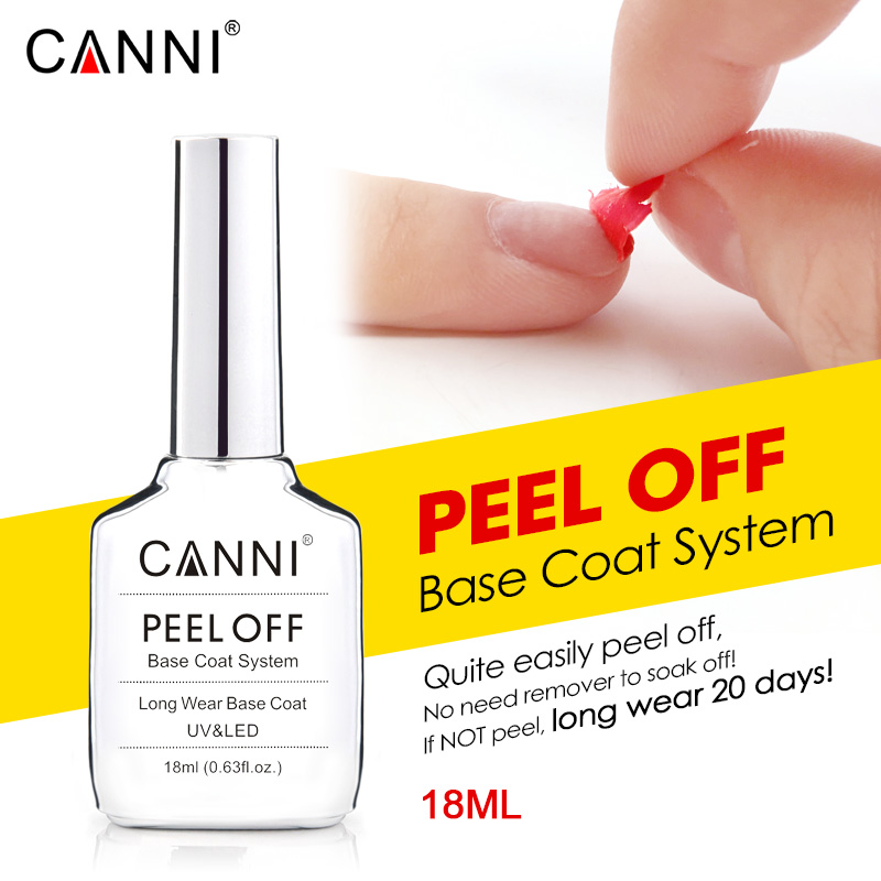 Canni 18ml เพชร Nowipe Top Coa - Peel Off Base Coat บทวิจารณ์และราคา