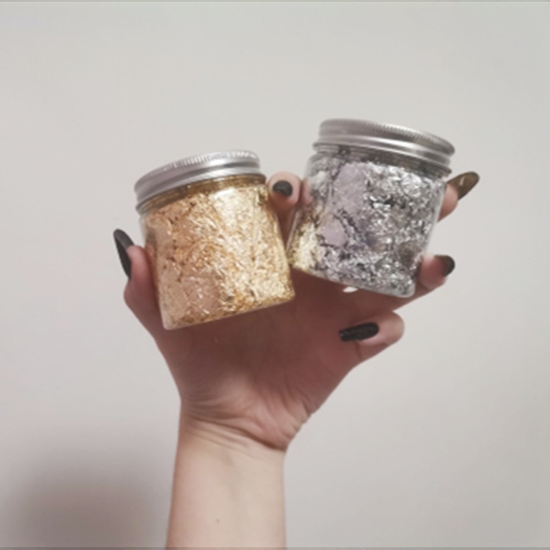 เลียนแบบทองคำสีกุหลาบเงินทองแด - Nail Foil Transfer บทวิจารณ์และราคา