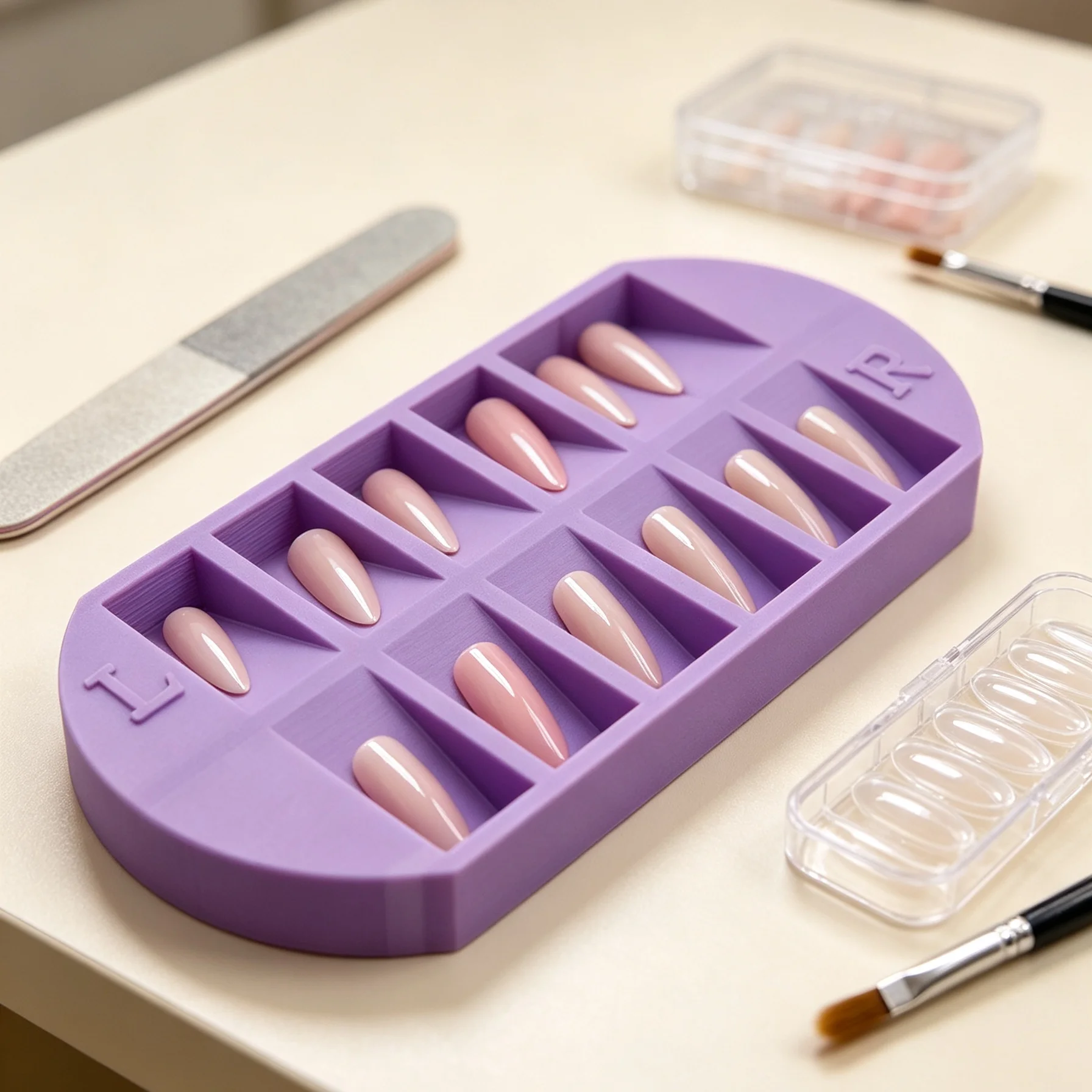 ถาดเก็บปลายเล็บ 8 ช่อง พร้อมสั - Nail Art Sch บทวิจารณ์และราคา
