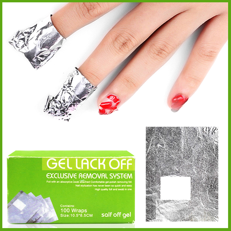 แผ่นฟอยล์ลอกสีเล็บ 100 ชิ้น/กล - Nail Foil Transfer บทวิจารณ์และราคา