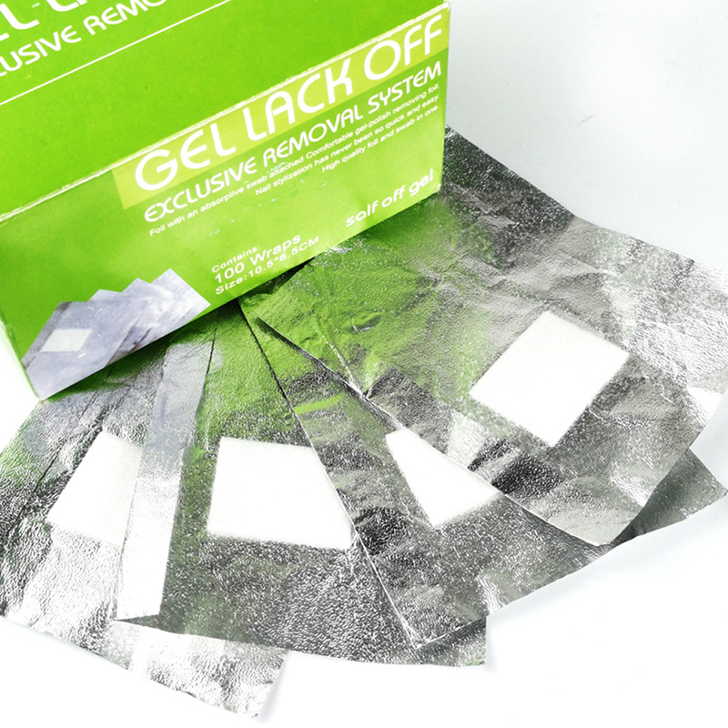แผ่นฟอยล์ลอกสีเล็บ 100 ชิ้น/กล - Nail Foil Transfer บทวิจารณ์และราคา