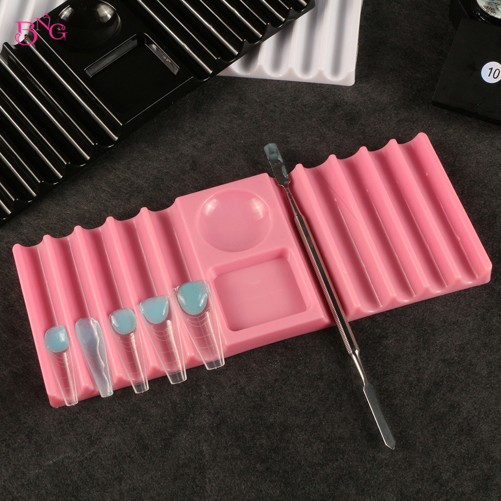 ที่วางปากกาพลาสติกแบบสองช่อง B - Nail Art Sch บทวิจารณ์และราคา