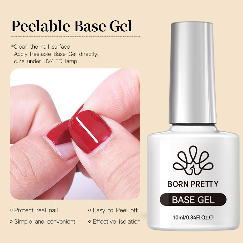BORN PRETTY Peel Off Base Gel  - Peel Off Base Coat บทวิจารณ์และราคา