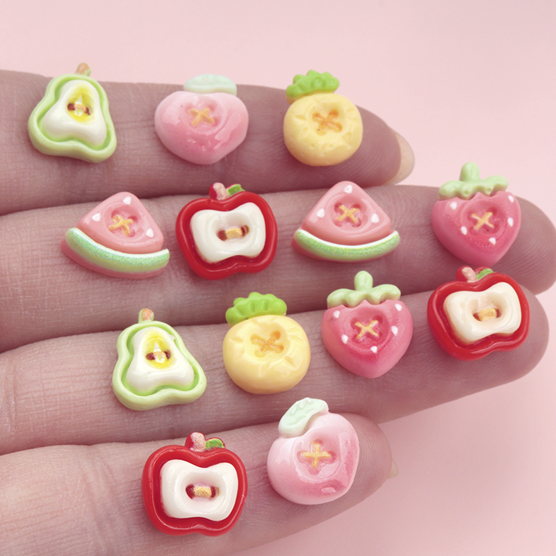 50/500 ชิ้น ผลไม้จำลองขนาดเล็ก - Nail Art Ombre บทวิจารณ์และราคา
