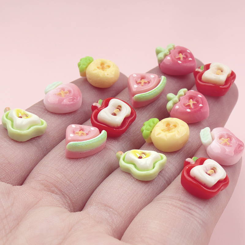50/500 ชิ้น ผลไม้จำลองขนาดเล็ก - Nail Art Ombre บทวิจารณ์และราคา