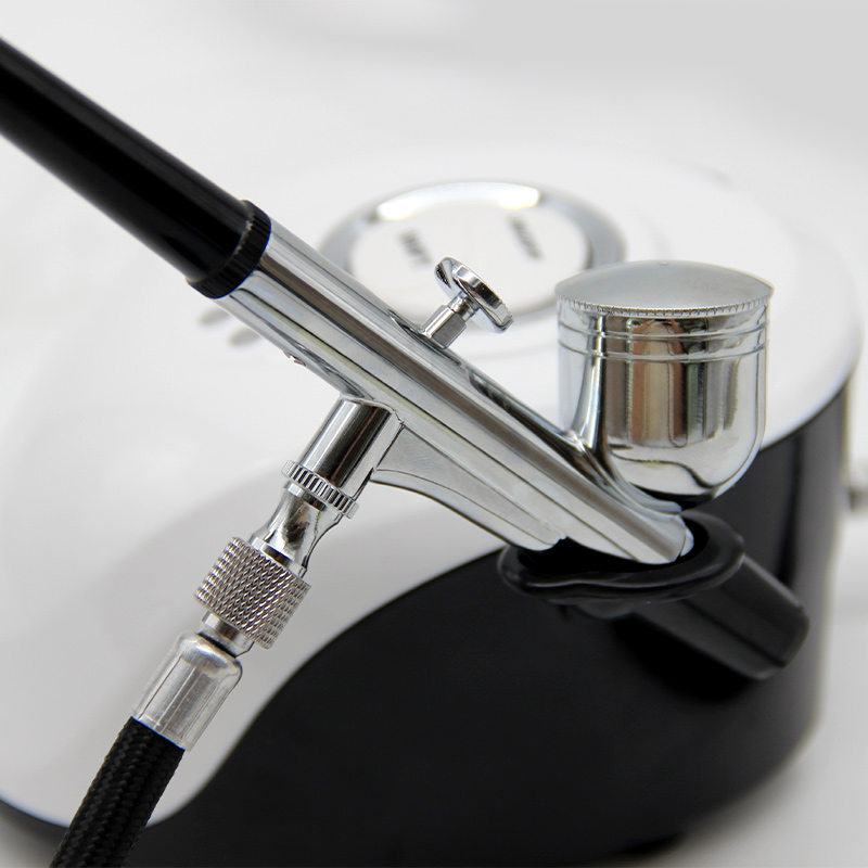 แบบพกพา Airbrush คอมเพรสเซอร์  - Nail Art Sch บทวิจารณ์และราคา