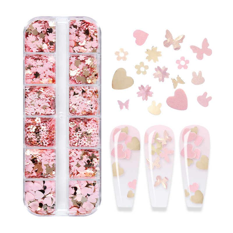 ผสมสีเรืองแสงผีเสื้อ Glitter ต - Nail Art Ombre บทวิจารณ์และราคา