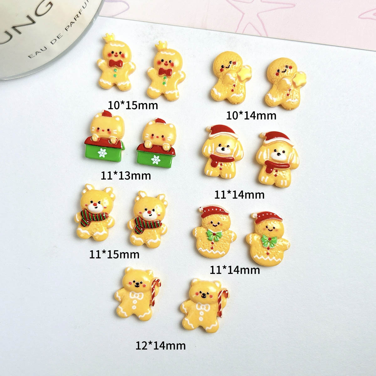 ชาร์มตกแต่งเล็บเรซิ่นรูปคนขนมป - Nail Art For Men บทวิจารณ์และราคา